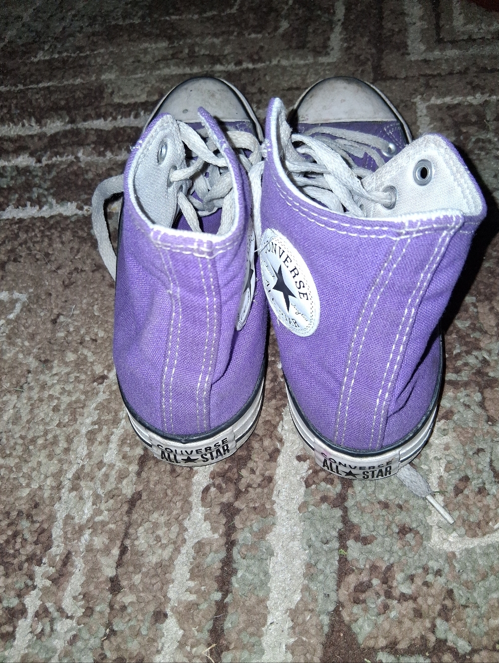 Converse  Purple High Top Sneakers